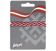 Pīta rokassprādze Latvijas karoga krāsās